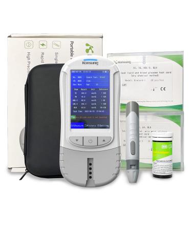 6-in-1 Health Analysis Device | Measure Cholesterol Triglycerides & Blood Sugar - 60 Test Strips Included | Global Shipping Available - Buy Online on GoSupps.com