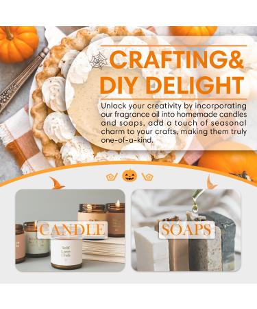 SALKING Pumpkin Pie Essential Oil 120ml - Premium Fragrance for Diffuser, Candle & Soap Making - Autumn Scented Oil for Halloween & Thanksgiving - Buy Online on GoSupps.com