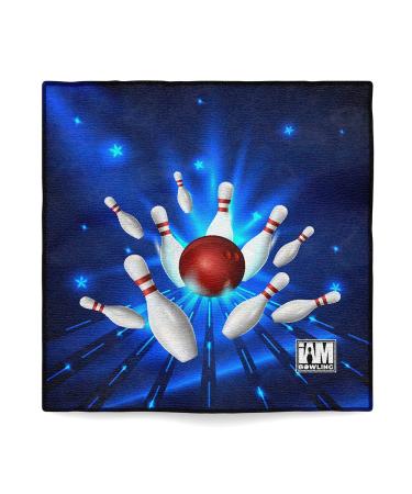 Logo Infusion - Dye-Sublimated Microfiber Bowling Towel - One Sided Print - Fun Style 0254 Bowling Pin Explosion - Buy Online on GoSupps.com