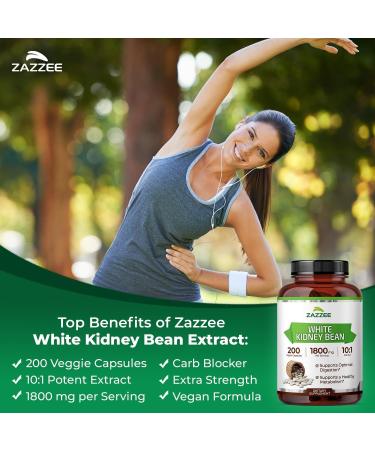 Zazzee Herbal Slimming Bundle | Extra Strength White Kidney Bean Extract and EGCG Green Tea Extract Capsules | Non-GMO Vegan & ISO Lab Tested - Buy Online on GoSupps.com