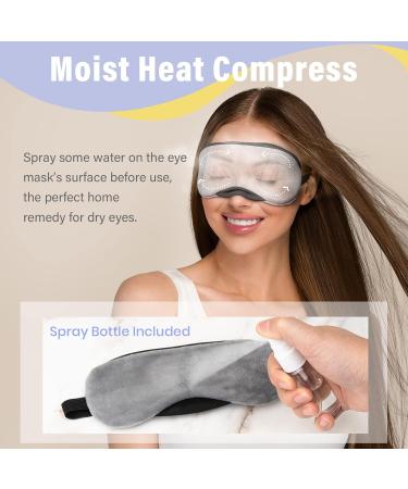 Flyangle Heated Eye Mask - Electric Hot/Cold USB Compress for Dry Eyes - Temperature & Time Control - Purple - Buy Online on GoSupps.com