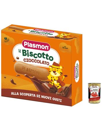 Italian Gourmet E.R. Lot de 3 plasmon Chocolate Biscuit 12 m + 320 g + Italian Gourmet Pulp 400 g