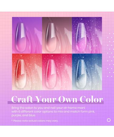 Beetles 6 Pcs Temperature Colour Changing Gel Nail Polish Set - Glitter Phantom Chameleon Shades - Soak Off UV LED - Christmas Manicure Kit - Buy Online on GoSupps.com