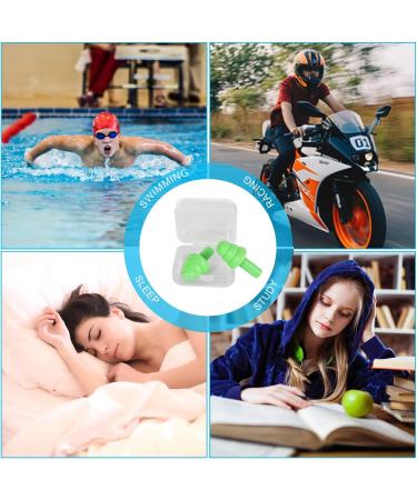 Nnrly Reusable Silicone Ear Plugs - Waterproof, Hypoallergenic, Noise Reduction for Hearing Protection - Ideal for Sleeping, Snoring, Swimming, Concerts - 6 Packs with Storage Bags - Buy Online on GoSupps.com