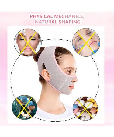 V Line Beauty Face Sculpting Sleep Mask - Double Chin Up Mask & Chin Strap (2 Pcs) - Buy Online on GoSupps.com