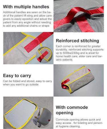 Full Body Mesh Commode Patient Lift Sling Reusable Patient Transfer Belt Toileting Sling Divided Leg Shower Sling for Nursing Elderly Disabled - Buy Online on GoSupps.com