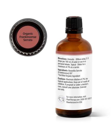 Buy Organic Frankincense Serrata Essential Oil - 100% Pure USDA Certified Undiluted Aromatherapy - 100 mL - International Shipping Available - Buy Online on GoSupps.com