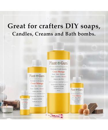 Coco Mango Fragrance Oil 8 fl. oz - Scented Oil for DIY Soap Candles Bath Bombs & Aromatherapy - Buy Online on GoSupps.com