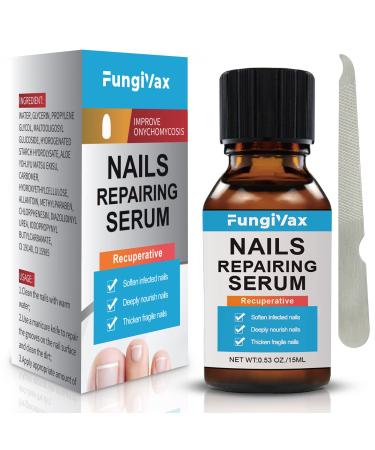 FUNGIVAX Toenail Fungus Treatment Extra Strength - Fungal Nail Treatment for Toenails & Fingernails - Nail Repair Solution that protects thick broken and discolored nails helping to restore healthy nails.