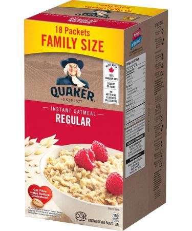 Quaker Regular Instant Oatmeal Multi-Pack 18 Packets 504 g (Pack of 8) - Buy Online on GoSupps.com