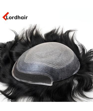 Shop Lordhair Knotless Toupet for Men - Skin Injected Human Hair System 8x10 Inch Base Natural Black 1A# | Lightweight & Medium Density - Buy Online on GoSupps.com