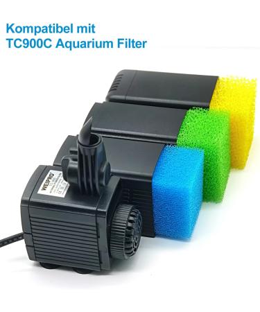 Filter Sponge for TC900C Aquarium Internal Filter | PPI 25/30/35 | 3 Pieces | 600L/H - Best Quality for Optimal Filtration - Buy Online on GoSupps.com