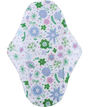 9pcs Reusable Bamboo Charcoal Menstrual Pads Set - Super Absorbent Panty Liners for Heavy Flow, Leakproof, Washable Organic Napkins - Overnight Protection - Size M 9.84x7.09 - Buy Online on GoSupps.com