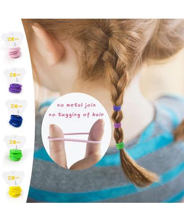 ZCOINS Baby Hair Ties 100pcs for Newborn Girls Toddler - Multicolor Rubber Bands for Thin Hair - Ponytail Holder for Hair - Buy Online on GoSupps.com