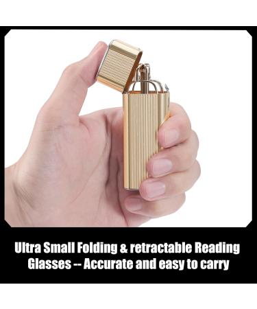 Tiny Folding Reading Glasses for Men & Women - UV400 Protection Real Glass & Resin Lenses IF8031 | 2.5x Magnification - Buy Online on GoSupps.com