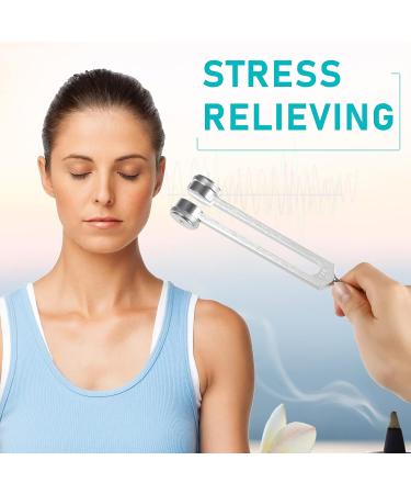 Chakra Healing Tuning Fork Set (128Hz 256Hz 512Hz) with Reflex Hammer - Sound Therapy/DNA Repair - Gift for Buddhists & Yoga Teachers - Buy Online on GoSupps.com