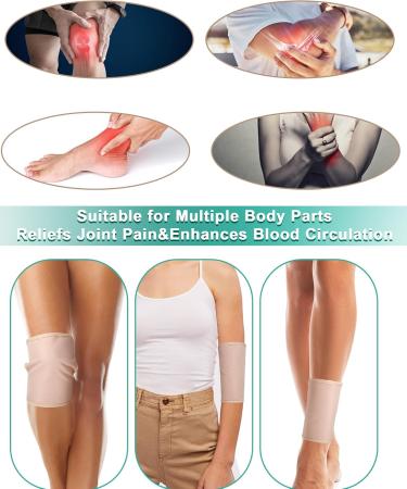 Buy SUNAI Adjustable Organic Castor Oil Pack Wrap - Reusable 2 Pack for Knee Calf Arm | Less Mess Anti Oil Leak - Khaki - Buy Online on GoSupps.com