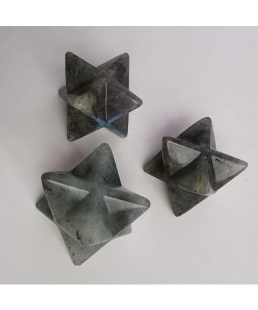 Lovionus89 Natural Moonstone Merkaba Crystal - Healing Chakra Energy Generator & Protection 1 Inch - Buy Online on GoSupps.com