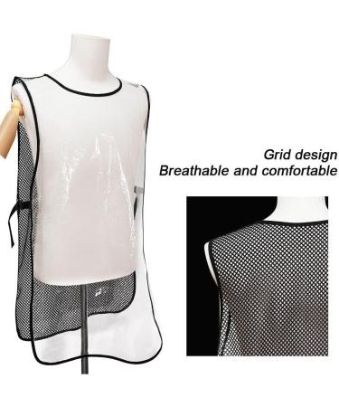Hair Stylist Apron TPU Hair Salon Work Apron Transparent Work Vest Waterproof Barber Haircut Apron Adjustable Bib Apron for Stylist Accessories - Buy Online on GoSupps.com