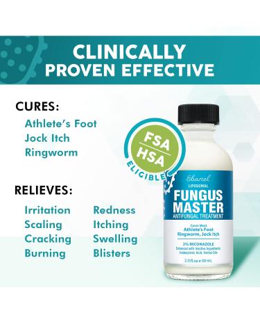 Ebanel Athletes Foot Fungus Treatment - Extra Strength Antifungal Cream with Miconazole Undecylenic Acid - Herbal Remedies for Skin Fungi, Toe Nail Fungus, Jock Itch & Ringworm - 2oz (Pack of 1) - Buy Online on GoSupps.com