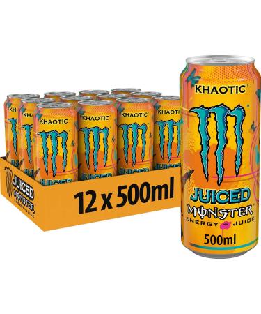 Wowboxme Monster Energy Drink 12 x 500 ml (Juiced Khaotic)