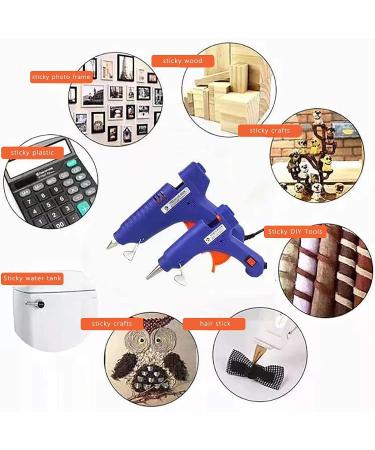 ZFYOUNG Mini Hot Glue Gun Set - 10 Glue Sticks Included | 20w Blue Hot Glue Gun for Quick Repairs, Artist DIY Art, and Home Projects - Buy Online on GoSupps.com