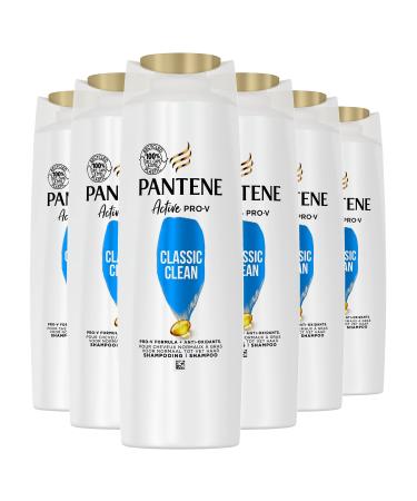 Pantene Pro-V Classic Clean Shampoo, Pro-V Formula + Antioxidants, for Normal to Oily Hair, 225 ml