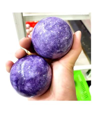 Natural Sphere Natural Crystal Quartz Spheres Purple Mica Balls 60mm-70mm for Home Decor 2pc for Decoration Gift Decoration feng Shui.