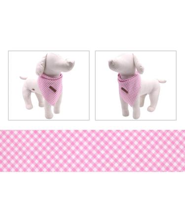 Lionet Paws Dog Bandana | Triangular Headscarf for Small Medium & Large Dogs | Pink Checkered | Pack of 1 - Buy Online on GoSupps.com