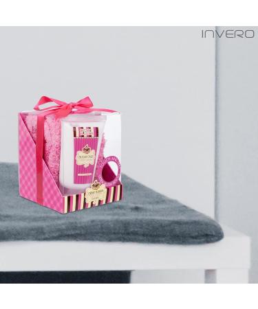 Ladies Cherry Blossom Gift Set: Foot Lotion and Cosy Socks - Pink Box with Bow - Buy Online on GoSupps.com
