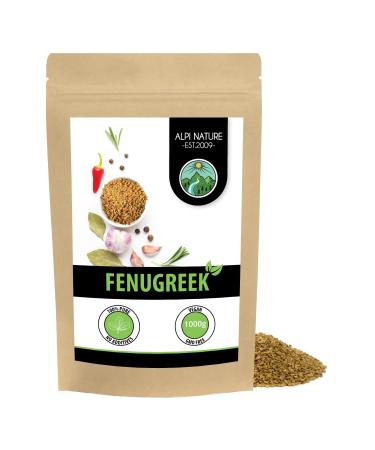 Fenugreek Seeds (1kg 2.2 lbs) Whole Seeds 100% Natural No Additives Vegan 1 kg (Pack of 1) - Buy Online on GoSupps.com