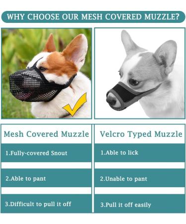 Premium Dog Muzzle for All Sizes - Prevent Biting Chewing & Eating | Adjustable Velcro Fastener - Buy Online on GoSupps.com