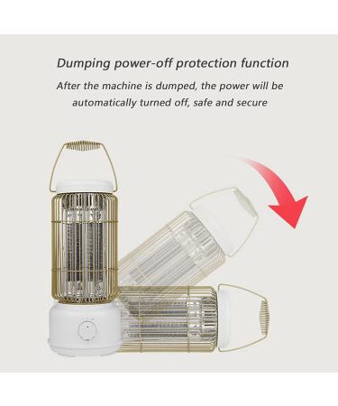 Great Euphoria Electric Heater Retro Birdcage Heater Compact Portable Space Heater Suitable for Offices and Homes 2S Rapid Heating Overheat & Tip-Over Protection Safety 600W Green - Buy Online on GoSupps.com