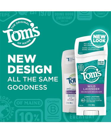 Tom's of Maine Wild Lavender Natural Deodorant for Women 2.25 oz, 3-Pack - Buy Online on GoSupps.com