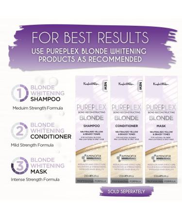 Buy PurePlex Bond Reconstructing Blonde Conditioner | Neutralizes Brassy Tones & Repairs Blonde Lightened and Grey Hair - Buy Online on GoSupps.com