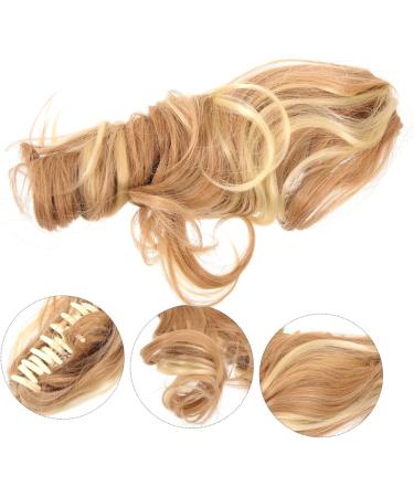 Ipetboom High temperature wire long hair piece ponytail Miss curly women headdress extend natural natural looking hair extensions Hair piece curly bang wig human hair - Buy Online on GoSupps.com