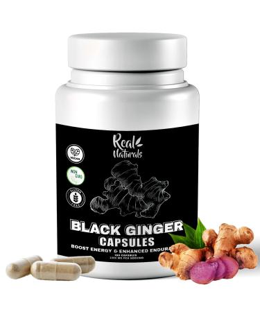 Black Ginger for Men Capsule 500 mg (100 Capsules) Vegan kaempferia parviflora Black Ginger Extract Capsules for Overall Endurance and Performance
