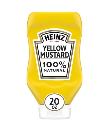 Heinz 100% Natural Yellow Mustard (20 Oz Bottle)