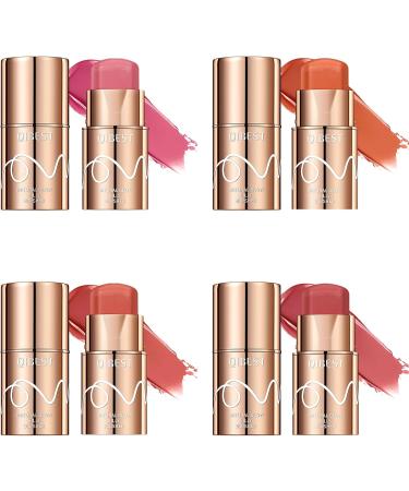 Versatile Lipstick Blush Stick Blendable Cream Blush Stick for Face Lip Cheek Waterproof Natural Cream Blusher Makeup - Buy Online on GoSupps.com
