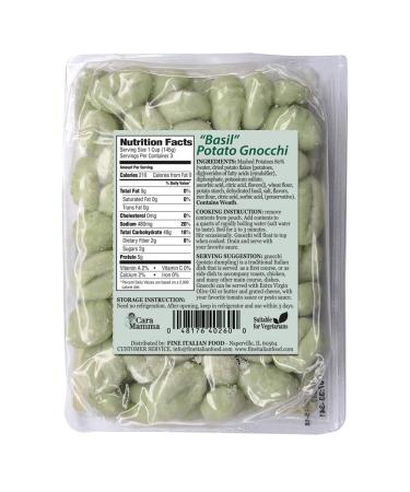 Mantova Cara Mamma Basil Potato Gnocchi Pasta 16oz (Pack of 6) - Authentic Italian Recipe - Buy Online on GoSupps.com