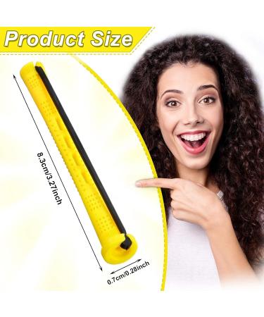 60 Pieces Yellow Plastic Permanent Wave Rods - Cold Wave Curlers for Hair Styling & Hairdresser Tools (0.28 inch) - Buy Online on GoSupps.com