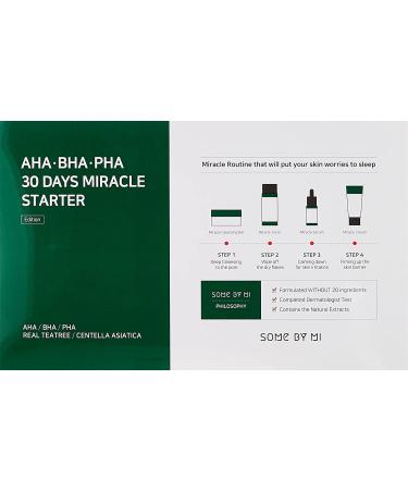 Some By Mi AHA.BHA.PHA 30 Days Miracle Starter Kit - 4 Piece Set for Clear Skin - Buy Online on GoSupps.com