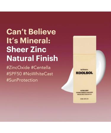 Koolsol by Knours Ultra-Light Invisible Sunscreen Bundle with Mineral Sunscreen Broad Spectrum SPF 50 Moisturizing for All Skin Types Korean Innovation 50ml/1.69 fl. oz. 2Pack - Buy Online on GoSupps.com