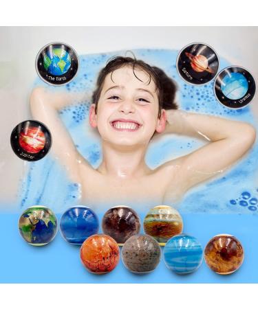 8PK Planet Explore Bath Bombs for Kids with Surprise Inside | Largest Bath Bombs with Planet Magnets | Collect All 8 Planets Awards | Ideal for Bathing and Shower Time - Buy Online on GoSupps.com