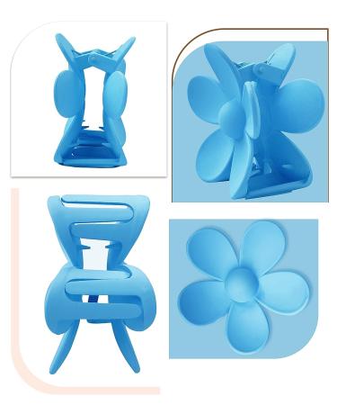 Matte Flower Claw Clips for Hair - 8PCS, Strong Hold, Big Floral Design - Women's Cute Hair Accessories - Buy Online on GoSupps.com