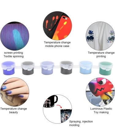 Non toxic DIY Non radioactive Fashionable Thermochromic Temperature Color Changing Powder Thermochromic Powder Professional Nail Salons Beauty Salons - Buy Online on GoSupps.com