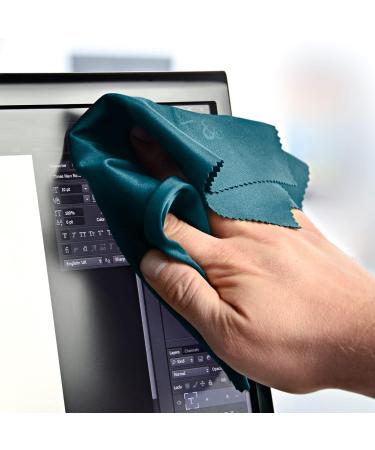 XXL Microfiber Glasses Cleaning Cloths - Pack of 4 (30x40 cm) | Premium Petrol Cleaning Cloths for Eyeglasses & Screens - Buy Online on GoSupps.com
