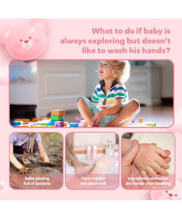 VANERIA Flower Foaming Hand Soap 350ml - Gentle Hand Wash for Kids and Adults with Sensitive Skin - Buy Online on GoSupps.com