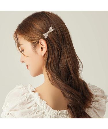 Elegant 5-Piece Pearl-Loop Duck Beak Hair Clips - Cute Gold Metal Hair Accessories for Little Girls | Stylish Headgear & Gifts - Buy Online on GoSupps.com
