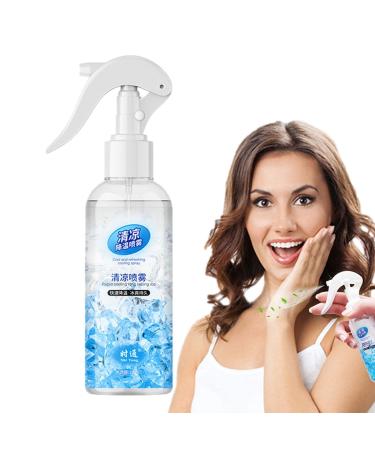 Lesunbak Cooling Spray for Body Cooling Face Mist Soothing and Protective 100ml Spray for Face and Body Summer Cooling Accessories to Keep Cool in the Heat